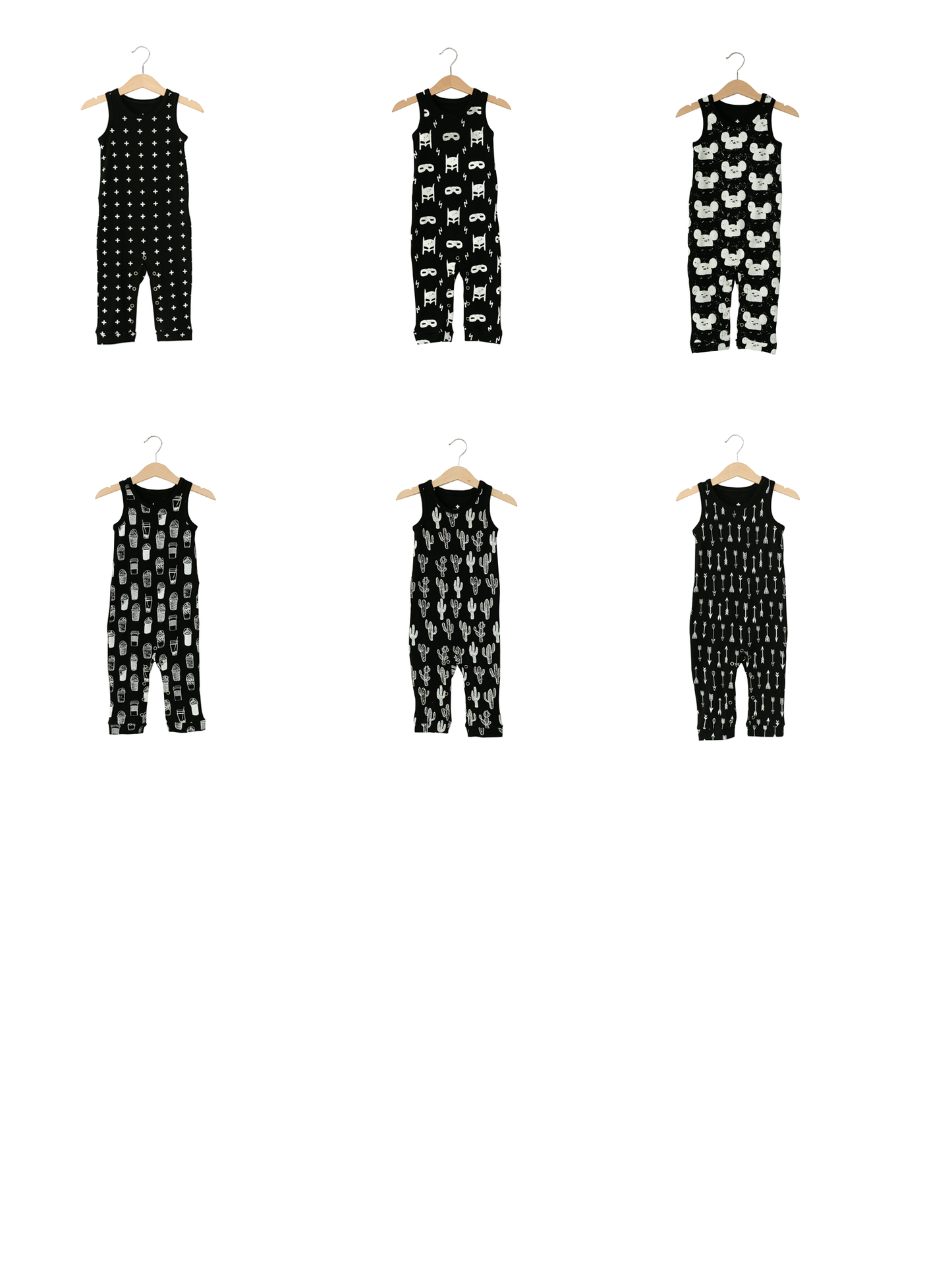 Organic Tank Explorer Back Jumpsuit | GOTS Certified Organic Cotton | Signature Prints