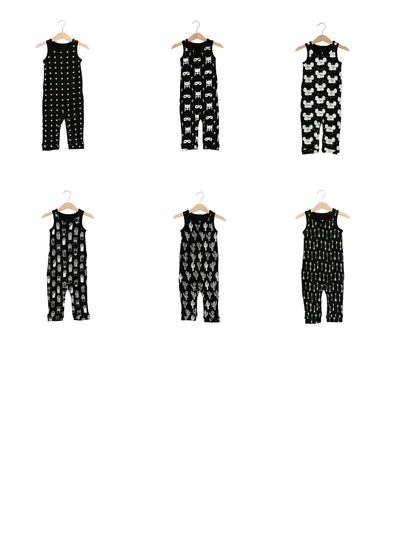 Organic Tank Explorer Back Jumpsuit | GOTS Certified Organic Cotton | Signature Prints