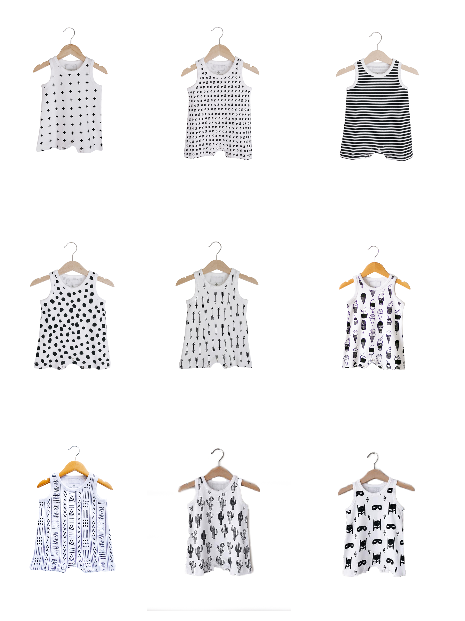 Organic Tank Romper | GOTS Certified Organic Cotton | Signature Prints