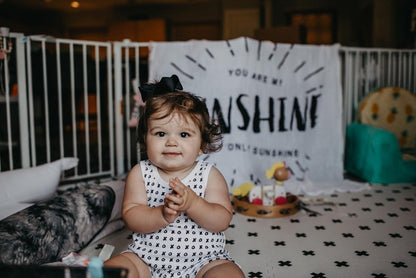 You Are My Sunshine organic muslin swaddle and wall art by Modern Burlap