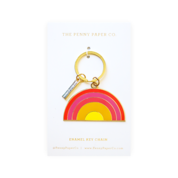 The Penny Paper Co. - Enamel Keychain, Sunrise