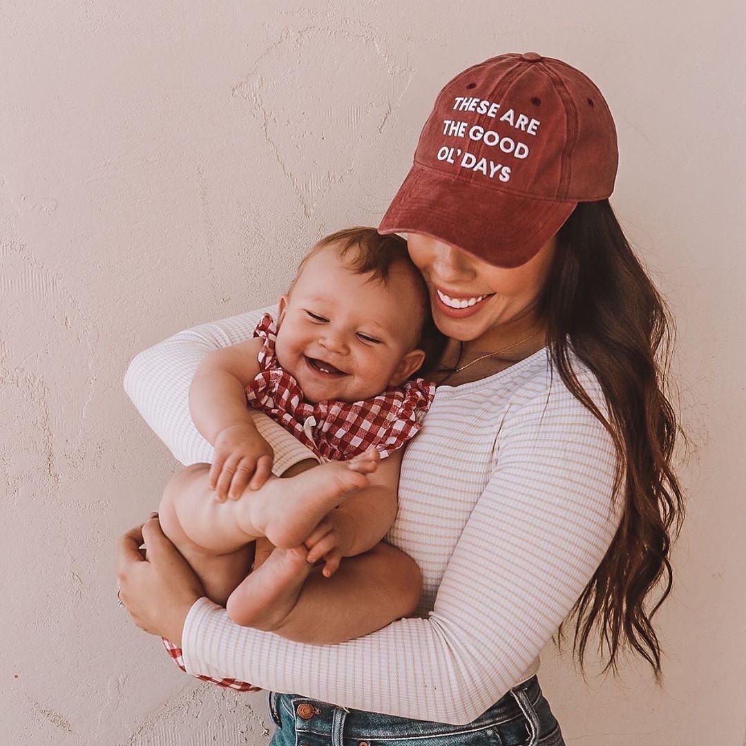 These Are The Good Ol Days cotton baseball cap by Modern Burlap