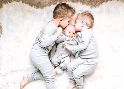 Organic Baby + Kids Pajama Set | Solid Colors