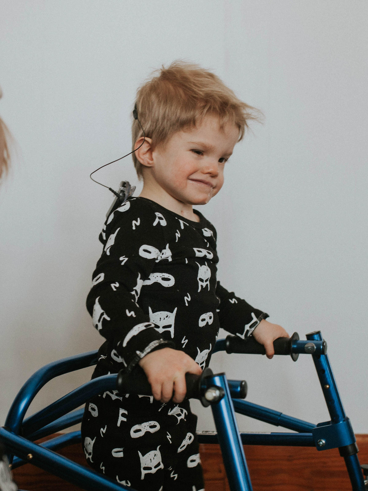 Organic Baby + Kids Pajama Set | White on Black Hero Struck©