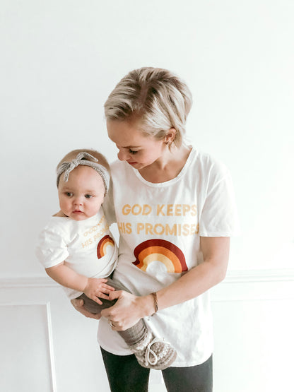 God keeps His promises Kid's Crewneck Tee
