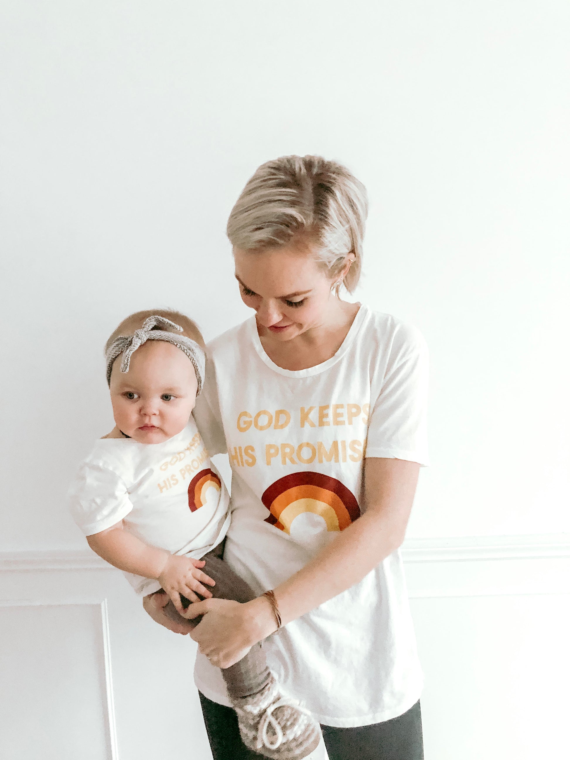 God Keeps His Promises organic cotton kids crewneck tee by Modern Burlap