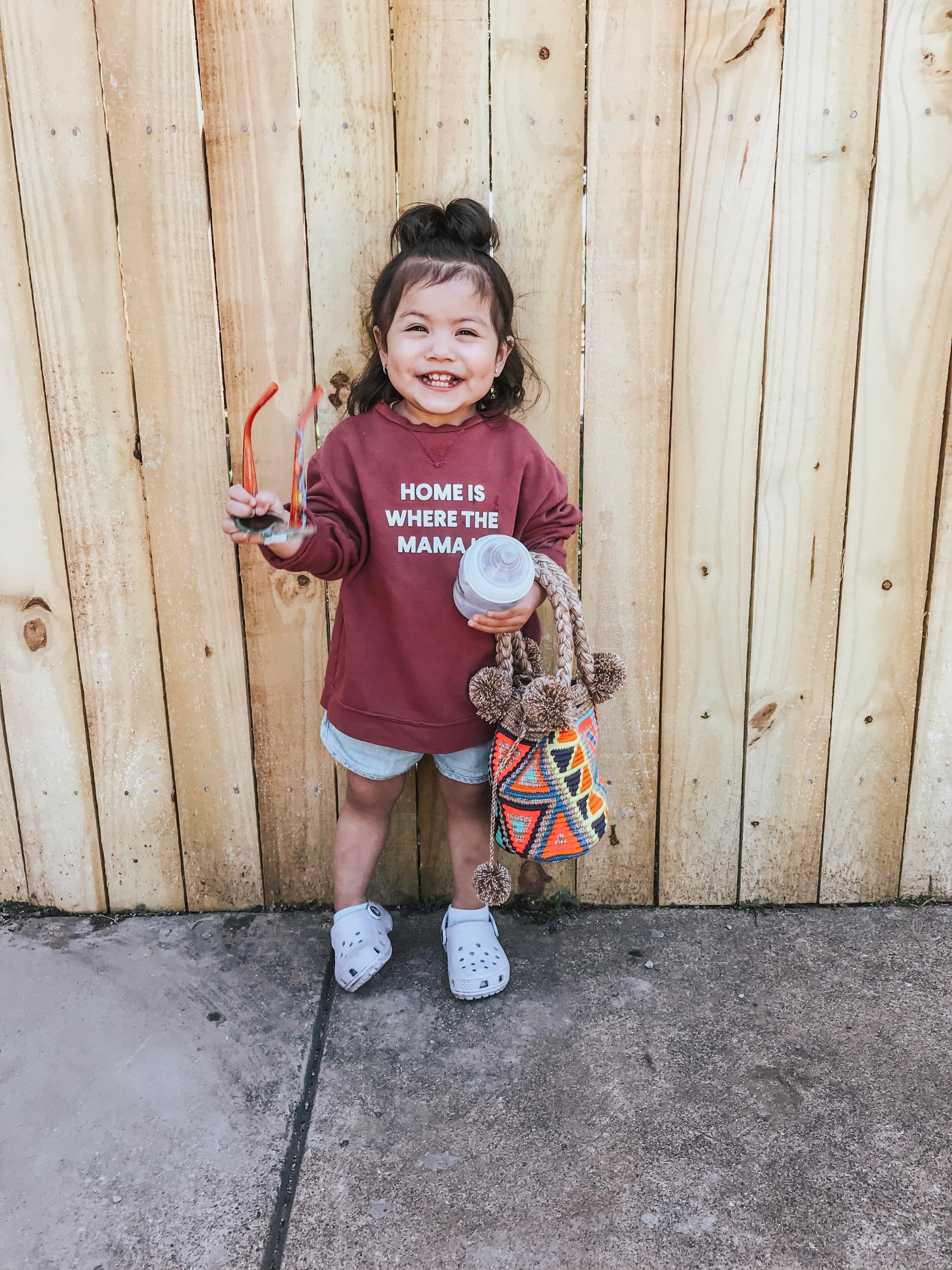 Home is where the mama is Kid's Sweatshirt