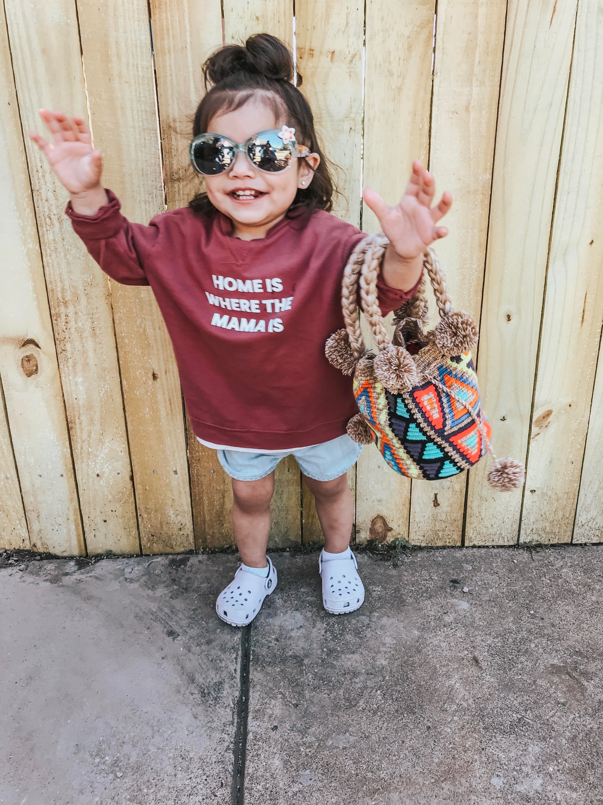 Home is where the mama is Kid's Sweatshirt