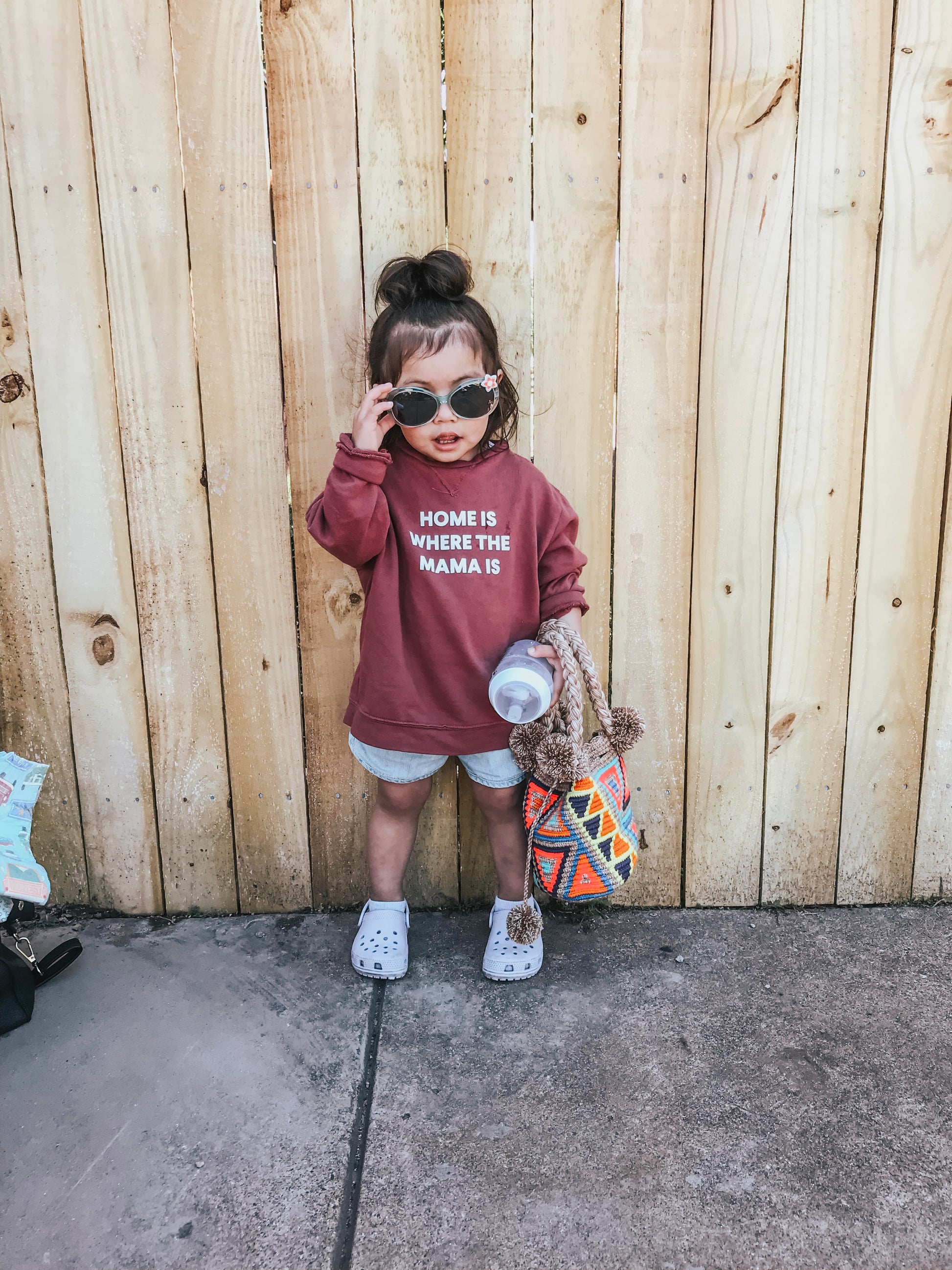 Home is where the mama is Kid's Sweatshirt