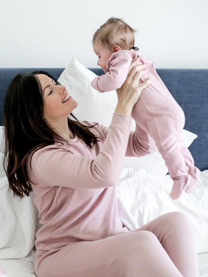 Women's organic cotton thermal pajama set