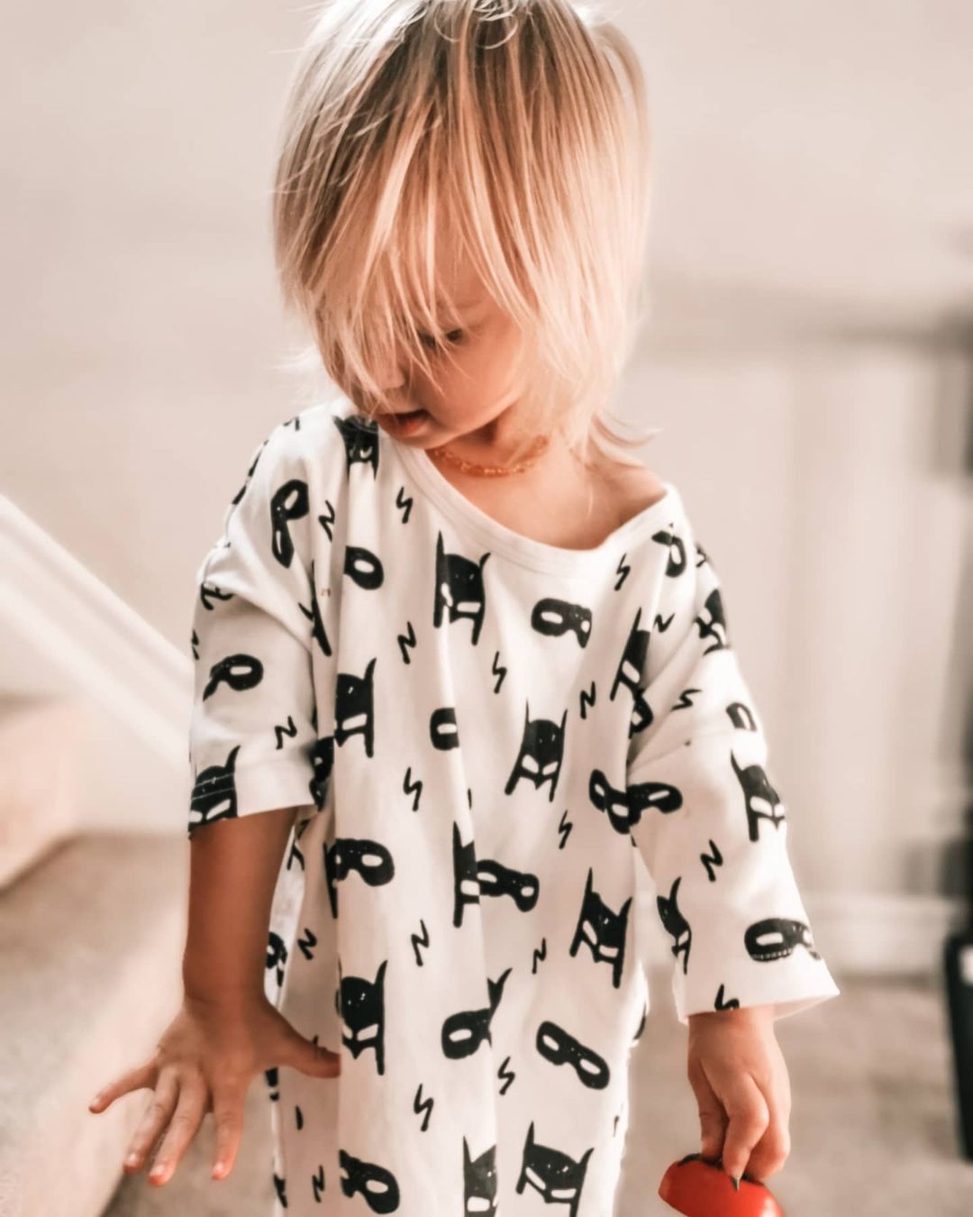 Organic slouch dress in signature prints – alternate view 2