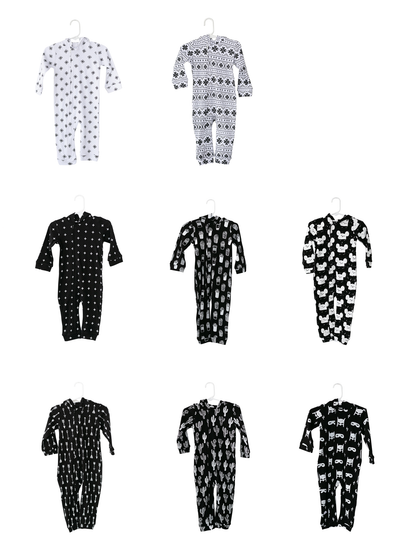 Organic Hoodie Zip Coverall | GOTS Certified Organic Cotton | Signature Prints